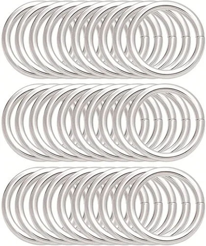 Miniatura 11 de BIKICOCO 1 '' Metal O-Ring Buckle Connector Round Loops no soldados con autógena para bolsos Webbing Monedero y correas de cinturón, 30