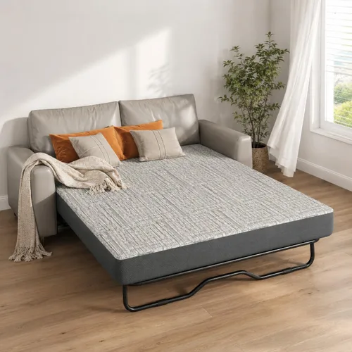 Miniatura 15 de sogesfurniture Colchón de tamaño individual, colchón de espuma viscoelástica de gel de carbón de bambú de 10 pulgadas para un sueño cómodo y un