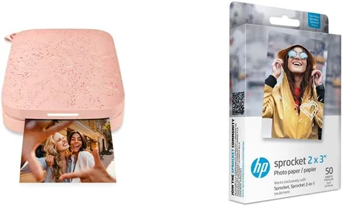 Miniatura 23 de Impresora fotográfica portátil HP Sprocket 2x3 (Negro Noir) Imprime imágenes en papel adhesivo Zink, desde tu dispositivo iOS y Android.