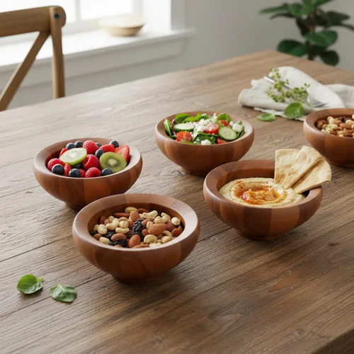 Miniatura 5 de Nambe Yaro Individual tazón para ensalada, Conjunto de 4