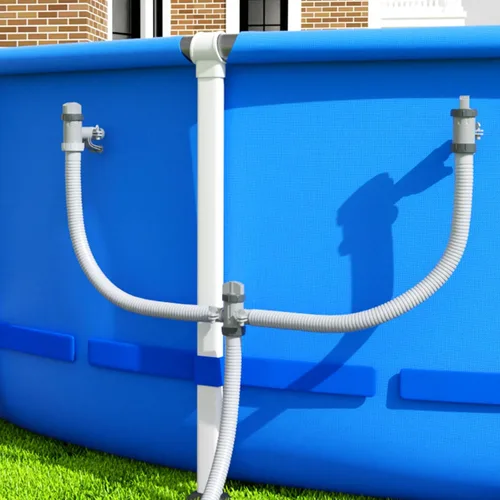 Miniatura 7 de Válvula de émbolo con soporte para piscinas sobre el suelo, piezas de repuesto para adaptador de manguera de piscina compatibles con la bomba