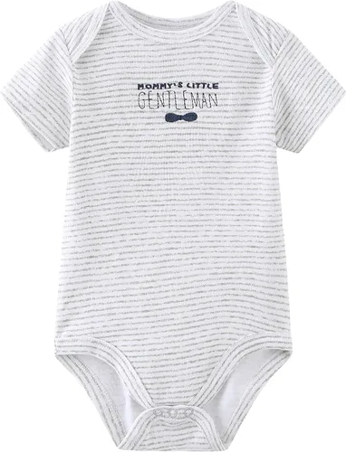 Miniatura 49 de Conjunto de canastilla para bebé, 9 piezas, conjunto de mamelucos y pantalones, conjunto de regalo unisex para bebé