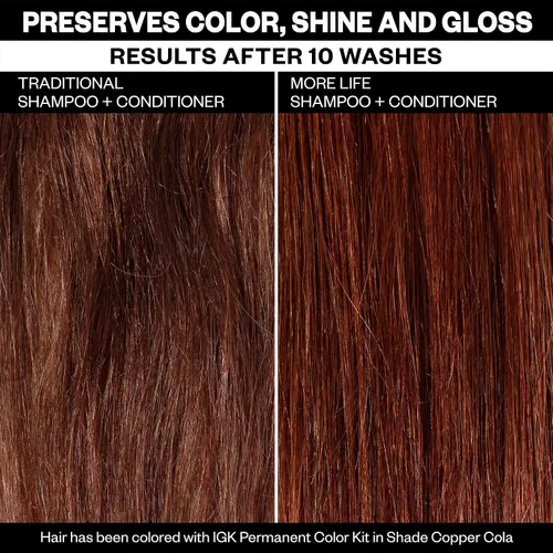 Miniatura 4 de IGK MORE LIFE Color Extending Conditioner Extends Color While Boosting Gloss and Softness Helps Protect Color-Treated Hair from Fade