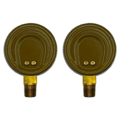 Miniatura 3 de Medidores de reemplazo de baja y alta presión para regulador de acetileno 2" x 30 psi y 400 psi