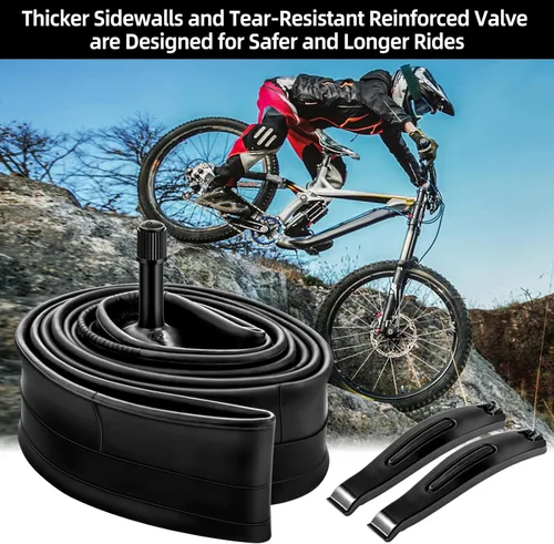 Miniatura 7 de Hapleby 2 tubos de bicicleta de 16 pulgadas para niños, compatibles con neumáticos de bicicleta de 16 pulgadas x 1.75/1.95/2.10/2.125, tubo