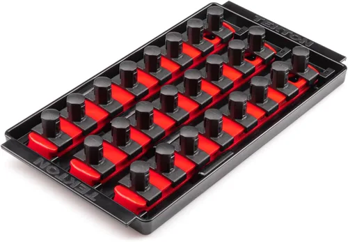 Miniatura 7 de TEKTON - Llave de tubo de 1/2 pulgada x riel de 33 cm con 10 clips (negro) OSR22210 Fabricado en EE. UU
