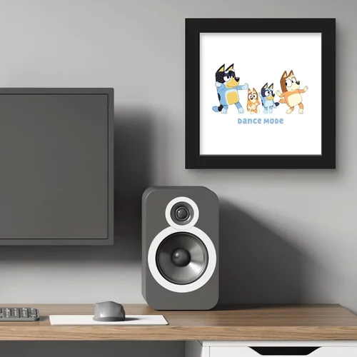 Miniatura 5 de Gallery Pops Bluey - Arte de pared de modo baile, versión enmarcada negra, 12 x 12 pulgadas, arte de pared de Gallery Pops