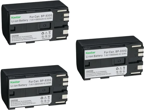 Miniatura 5 de Kastar Batería BP-930G de repuesto para Canon UC-X45 UC-X50 UC-X55 V40 V40Hi V50Hi V60Hi V65Hi V72 V75Hi V400 V420 V500 V520 XF100 XF105 XF200 0 XF2