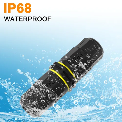 Miniatura 2 de Conector de cable eléctrico impermeable para caja de conexiones IP68, M16 para cables de 2 o 3 pines para rango de cable de 0.138-0.394 in