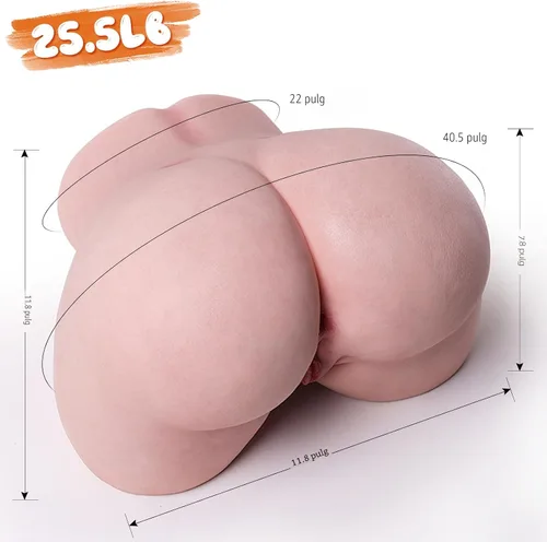 Miniatura 3 de Muñeca sexual de silicona para hombres, masturbadores masculinos, muñeca sexual realista de torso, culo, glúteos, juguete sexual para adultos