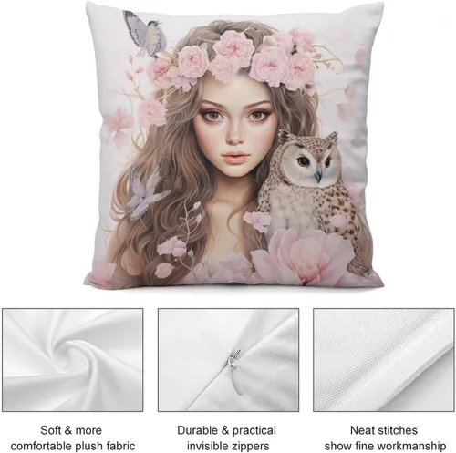 Miniatura 6 de Cojines Decorativos para Sala - Fundas de almohada de terciopelo para sofá, sala de estar, dormitorio, interior, decoración del hogar, 26 x 26