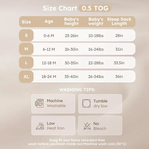 Miniatura 6 de Yoofoss TOG 1.5 - Saco de dormir de forro polar para bebé de 18 a 24 meses con puntos de felpa, manta para bebé con cremallera de 2 vías, saco
