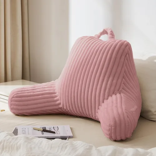 Miniatura 22 de Blissful Diary Almohada de lectura para sentarse en la cama, almohada de espalda de franela para adultos y niños, cojín de respaldo para sentarse