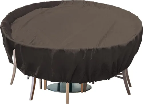 Miniatura 14 de Fundas para muebles de patio, impermeables, resistentes a los rayos UV, resistentes a los rayos UV, para exteriores, mesa redonda y rectangular