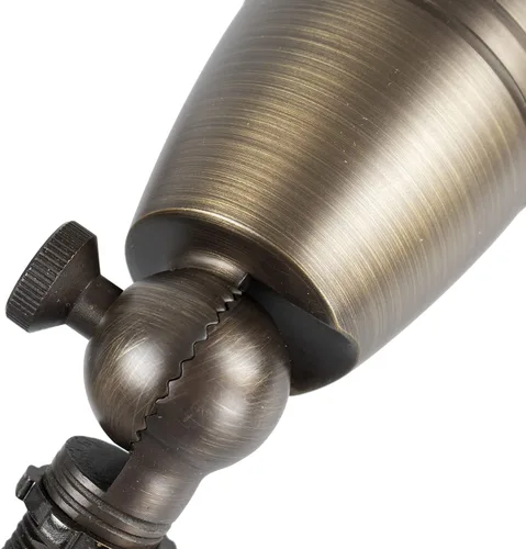 Miniatura 7 de H&A Foco de paisaje de latón macizo para exteriores, luces LED de paisaje de 12 V de bajo voltaje con pico de tierra para exteriores (6 paquetes)