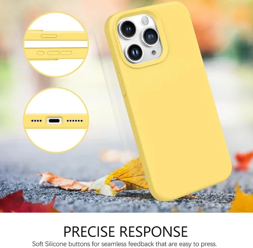 Miniatura 26 de GUAGUA Funda compatible con iPhone 17 Pro Max de 6.9 pulgadas, silicona líquida, goma de gel suave, delgada, forro de microfibra delgada