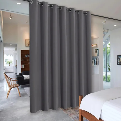 Miniatura 138 de RYB HOME - Cortinas extra largas con bloqueo de luz, persianas opacas insonorizadas para privacidad para cine en casa, oficina, fondo de patio, sala