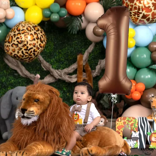 Miniatura 427 de KatchOn, Globo grande azul número 2 de 40 pulgadas Decoraciones de cumpleaños de Baby Shark para niño de 2 años Globo azul número 2 Globo