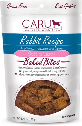Miniatura 22 de Caru Soft n' Tasty Baked Bites Salmon Bites - Golosinas para perros para entrenamiento, carne real con arándanos y arándanos, bolsas de 4 onzas