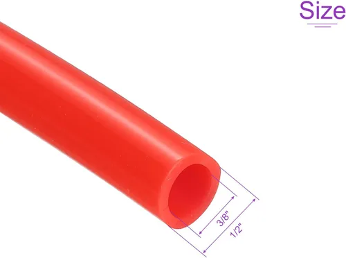 Miniatura 3 de DMiotech 3/8 "(9mm) ID 1/2 "(12mm) OD 3.3 pies tubo de silicona rojo industrial tubo de silicona para bomba de aire de agua