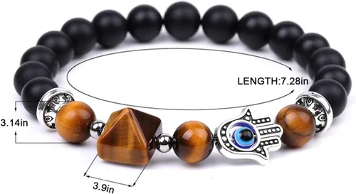 Miniatura 2 de Pulsera de cuentas elásticas de cristal curativo natural