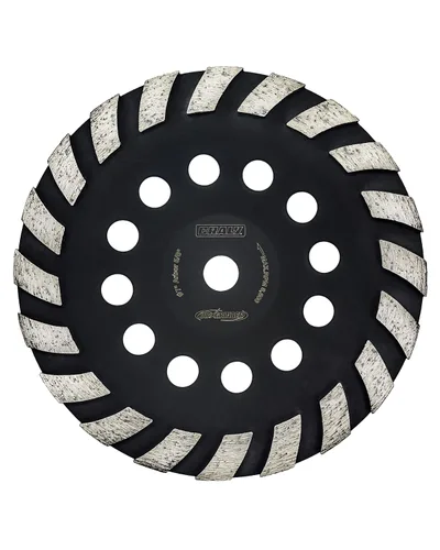 CRALY Muela abrasiva de hormigón de 7 pulgadas para amoladora angular, 5/8 pulgadas Arbor Turbo Diamond Cup Rectificadora para mármol, piedra,