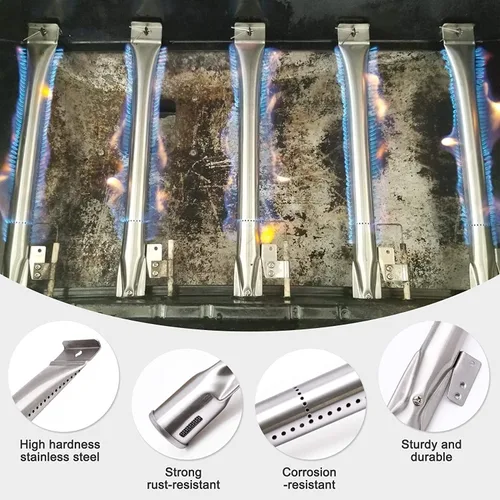 Miniatura 7 de Piezas de repuesto para parrilla Home Depot Nexgrill 720-0830H 720-0783E 720-0888 720-0888N 720-0864 720-0864M, escudos de placa térmica de acero
