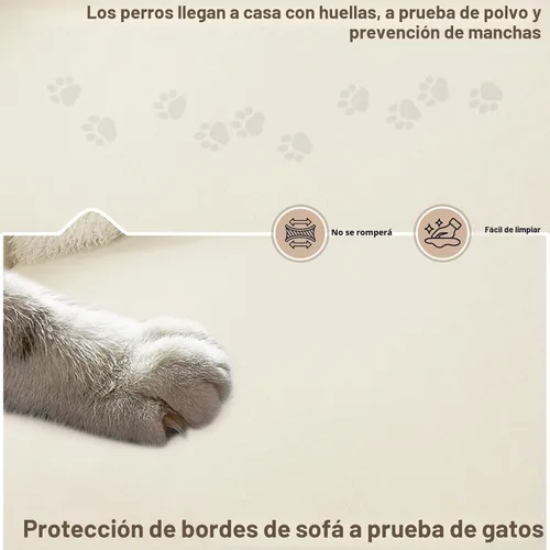 Miniatura 6 de Funda de Chenilla para Sofá de Mascotas, Funda Bohemia para Sofá Seccional de 3 Cojines, Mantas Lavables para Sofá con Borlas Protector de Muebles