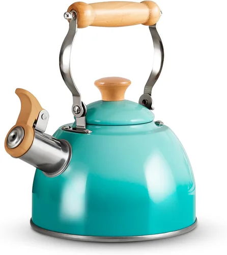 Miniatura 15 de ROCKURWOK - Hervidor de Té, Tetera con Mango Ergonómico de Toque Frío, Tetera de Acero Inoxidable de Grado Alimentario, Hervidor de Té para Estufa
