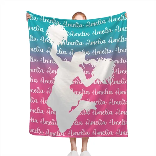 Miniatura 16 de Manta de ballet personalizada con nombre para niña, regalos de cumpleaños y aniversario para niñas, 40 x 30 pulgadas (XS) para mascotas