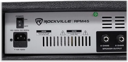 Miniatura 4 de Rockville Mezclador accionado de la consola de mezcla de la placa sonora RPM45 1800w para la iglesia/la escuela