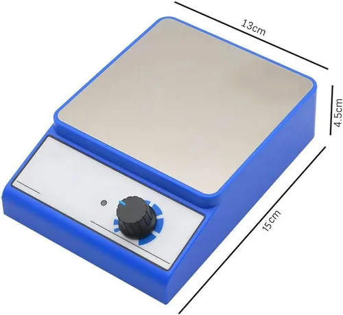 Miniatura 6 de Agitador magnético, agitador magnético de 2400 RPM, capacidad de agitación de 101.4 fl oz, agitador magnético de acero inoxidable, adecuado