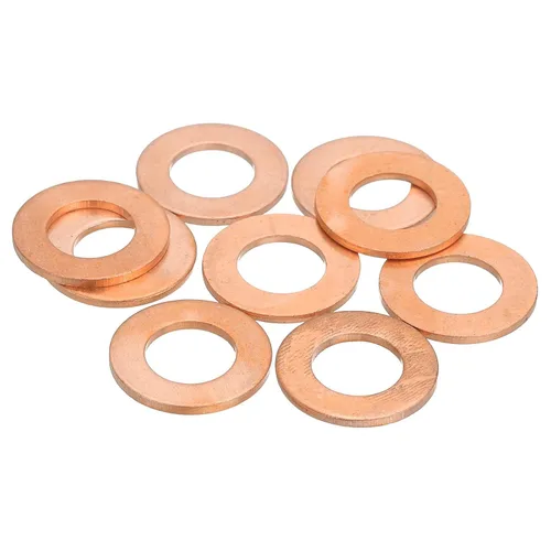 Miniatura 39 de MECCANIXITY Arandela plana de 28 piezas, arandelas de cobre M8, anillo de sellado de cobre, kit de arandela aplastante, 0.315 in de diámetro
