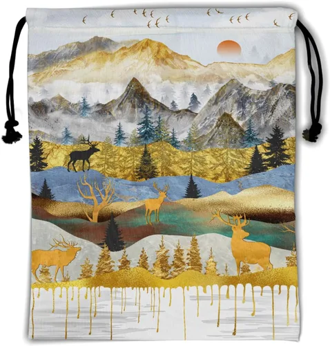 Miniatura 169 de Bolsa de agarre de gimnasia de piel de animal, bolsa de gimnasia con cordón ajustable, bolsa de cuerda para fauna silvestre, Mariposas Galaxy