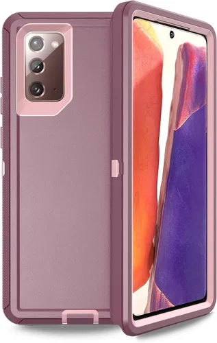 Miniatura 9 de Funda Anloes para Samsung Galaxy Note 20 5G, funda para teléfono resistente, a prueba de golpes y polvo, 3 en 1 con protector de goma