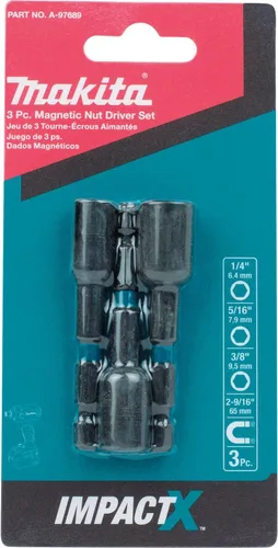 Miniatura 2 de Makita Impactx Juego de desarmadores magnéticos de 6 pulgadas, 3 piezas