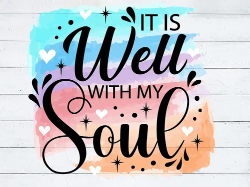 Miniatura 4 de It is Well with my Soul - Transferencia de sublimación lista para prensar, impresión de transferencia de sublimación, lista para usar, subdiseño