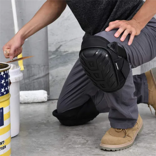 Miniatura 5 de Rodilleras profesionales para el trabajo, almohadillas de construcción transpirables y resistentes con acolchado de espuma para construcción