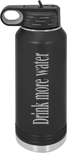 Miniatura 6 de Madi Kay Designs Botella de agua personalizada grabada con láser, acero inoxidable 18/8 aislado, doble pared, cobre aislado al vacío, elige entre 12