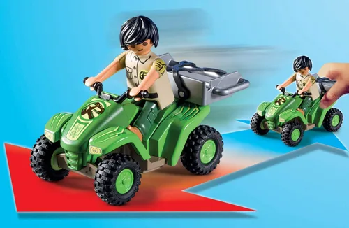 Miniatura 3 de Playmobil Explorer Quad con T-Rex