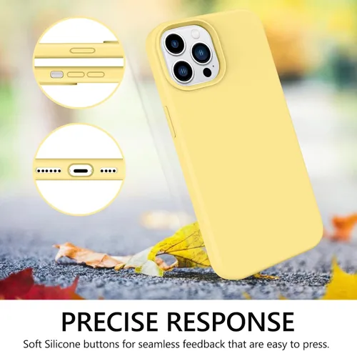 Miniatura 350 de GUAGUA Funda compatible con iPhone 17 Pro Max de 6.9 pulgadas, silicona líquida, goma de gel suave, delgada, forro de microfibra delgada
