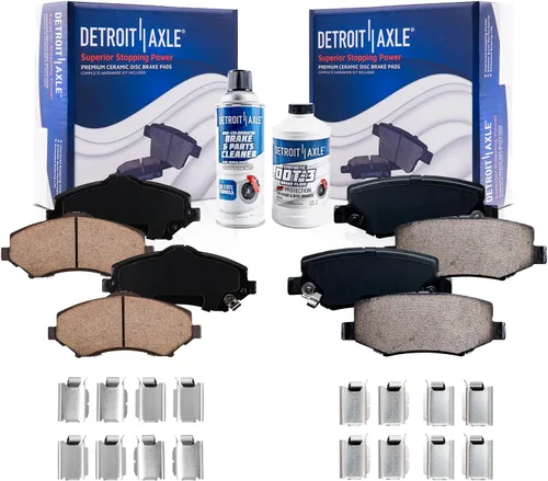 Miniatura 38 de Detroit Axle - Pastillas de Freno para Nissan Altima Sentra 350Z Juke INFINITI G35, Pastillas de Freno Cerámica Delanteras y Traseras Reemplazo