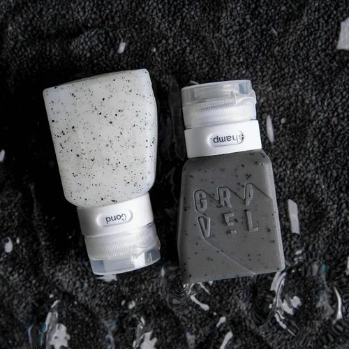 Miniatura 6 de Gravel Botellas de viaje de silicona para artículos de tocador, 3 onzas (paquete de 2), a prueba de fugas, sin BPA, botellas de viaje aprobadas por