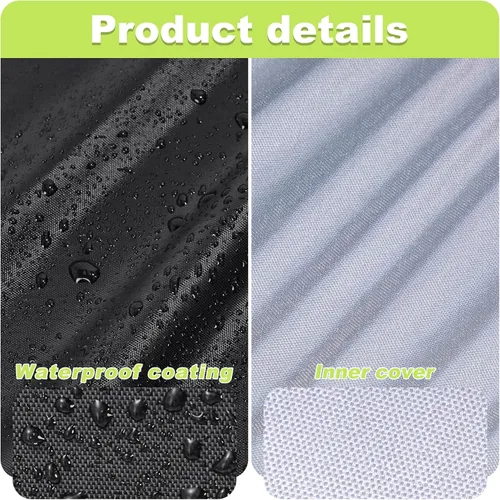 Miniatura 3 de Funda para Silla Apilable de Exterior Impermeable, Uranshin Fundas para Muebles de Patio Exterior Sillas Apiladas 210D, Fundas para Sillas