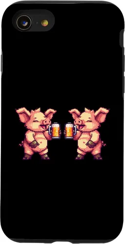 Miniatura 13 de iPhone 12 mini Pig Beer Party Team Comic Gamer Crew Case