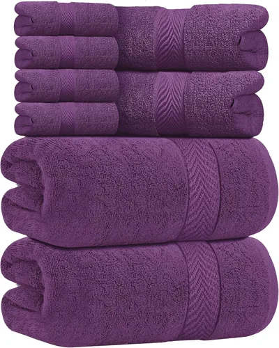 Miniatura 11 de Oakias Toallas de baño beige de alta calidad, paquete de 2, 27 x 54 pulgadas, altamente absorbentes, toallas de baño de lujo de 21.16 oz/m²