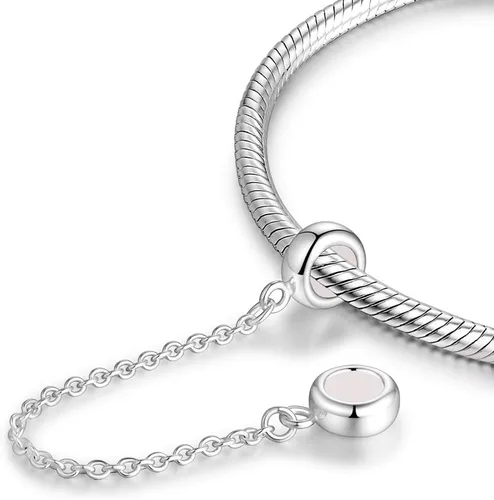 Miniatura 2 de Lovans - Cuentas de plata de ley 925, espaciador con goma, tope para pulsera Pandora, para fabricar pulseras
