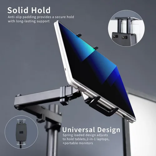 Miniatura 5 de VIVO Soporte universal de escritorio para tableta, adaptador de brazo único para portátiles 2 en 1, soporta monitores portátiles de hasta 15.6