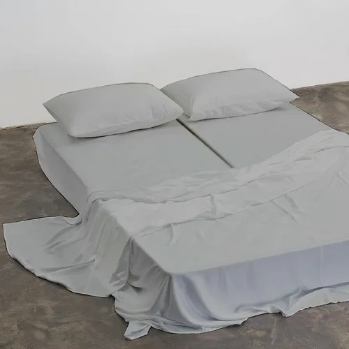 Miniatura 3 de Sábanas divididas tamaño King, 5 piezas, 100% algodón egipcio, para cama King dividida, ajustable de 10 pulgadas de profundidad, bolsillo dividido