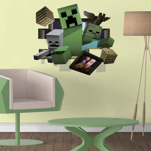 Miniatura 3 de Trends International RoomScapes Minecraft - Calcomanía de pared (18 x 24 pulgadas)